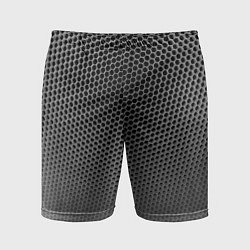 Шорты спортивные мужские Шестиугольная сетка, цвет: 3D-принт