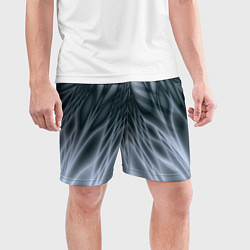 Шорты спортивные мужские Лучи Абстракция, цвет: 3D-принт — фото 2