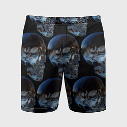 Шорты спортивные мужские Vanguard skull pattern 2022, цвет: 3D-принт