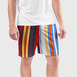 Шорты спортивные мужские Stripes Abstract, цвет: 3D-принт — фото 2