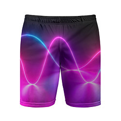 Шорты спортивные мужские Лучи света pink theme, цвет: 3D-принт