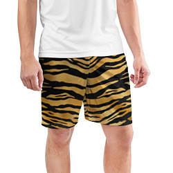 Шорты спортивные мужские Текстура шкуры тигра, цвет: 3D-принт — фото 2