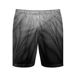 Мужские спортивные шорты Коллекция Rays Лучи Черный Абстракция 661-11-w1