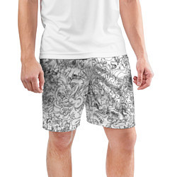 Шорты спортивные мужские Раскрась - одежду, цвет: 3D-принт — фото 2