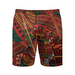 Шорты спортивные мужские Warrior samurai, цвет: 3D-принт