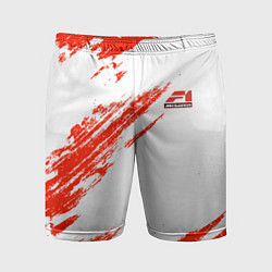 Шорты спортивные мужские F1 RED SPORT, цвет: 3D-принт