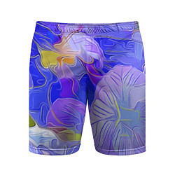 Шорты спортивные мужские Fashion flowers pattern, цвет: 3D-принт