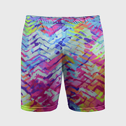 Шорты спортивные мужские Color vanguard pattern, цвет: 3D-принт