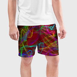 Шорты спортивные мужские Color neon pattern Vanguard, цвет: 3D-принт — фото 2