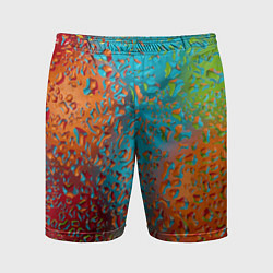 Шорты спортивные мужские Капли на стекле Vanguard pattern, цвет: 3D-принт