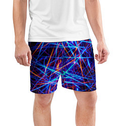 Шорты спортивные мужские Neon pattern Fashion 2055, цвет: 3D-принт — фото 2