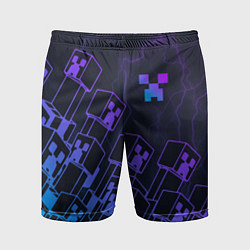 Мужские спортивные шорты Minecraft CREEPER NEON