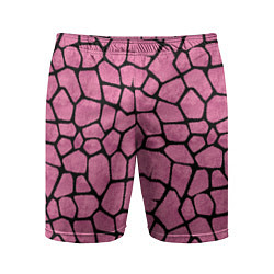 Мужские спортивные шорты Шерсть розового жирафа