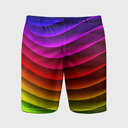 Мужские спортивные шорты Color line neon pattern Abstraction Summer 2023