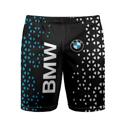 Шорты спортивные мужские BMW Абстракция, цвет: 3D-принт