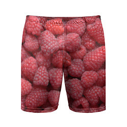 Шорты спортивные мужские Малина - ягоды, цвет: 3D-принт