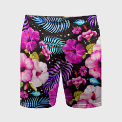 Шорты спортивные мужские Floral pattern Summer night Fashion trend, цвет: 3D-принт