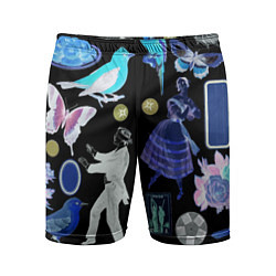 Шорты спортивные мужские Underground pattern Fashion 2077, цвет: 3D-принт