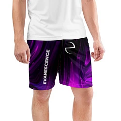 Шорты спортивные мужские Evanescence violet plasma, цвет: 3D-принт — фото 2