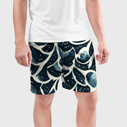 Шорты спортивные мужские Загадочные космические узоры, цвет: 3D-принт — фото 2