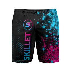 Мужские спортивные шорты Skillet - neon gradient: по-вертикали