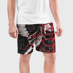 Шорты спортивные мужские Японская змея уроборос, цвет: 3D-принт — фото 2