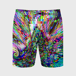 Шорты спортивные мужские Acid pixels, цвет: 3D-принт