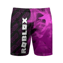 Шорты спортивные мужские Roblox pro gaming: по-вертикали, цвет: 3D-принт