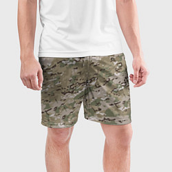 Шорты спортивные мужские Мультикам камуфляж, цвет: 3D-принт — фото 2