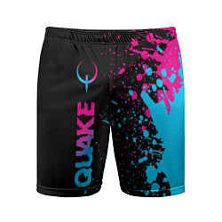 Мужские спортивные шорты Quake - neon gradient: по-вертикали