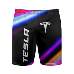 Шорты спортивные мужские Tesla speed lights, цвет: 3D-принт