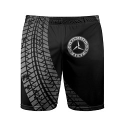 Мужские спортивные шорты Mercedes tire tracks
