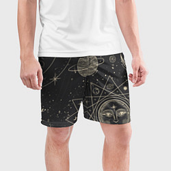 Шорты спортивные мужские Мистические узоры, цвет: 3D-принт — фото 2