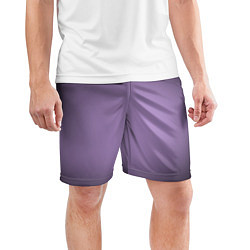 Шорты спортивные мужские Сиреневый градиент, цвет: 3D-принт — фото 2