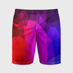 Шорты спортивные мужские Битва градиентов неон, цвет: 3D-принт