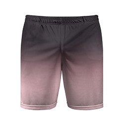 Мужские спортивные шорты Градиент: от черного к розовому
