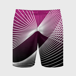 Шорты спортивные мужские Авангардная растровая композиция, цвет: 3D-принт
