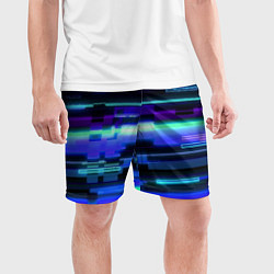 Шорты спортивные мужские Модные помехи, цвет: 3D-принт — фото 2