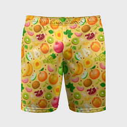Шорты спортивные мужские Fruit abundance, цвет: 3D-принт