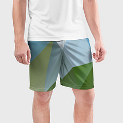 Шорты спортивные мужские Геометрические соединения фигур, цвет: 3D-принт — фото 2