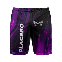 Шорты спортивные мужские Placebo violet plasma, цвет: 3D-принт