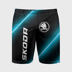 Мужские спортивные шорты Skoda неоновые лампы