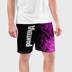 Шорты спортивные мужские Pantera rock legends: по-вертикали, цвет: 3D-принт — фото 2