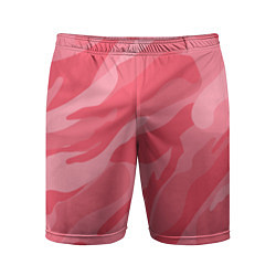 Шорты спортивные мужские Pink military, цвет: 3D-принт