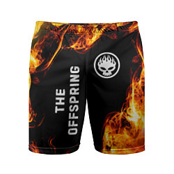 Шорты спортивные мужские The Offspring и пылающий огонь, цвет: 3D-принт