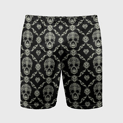 Мужские спортивные шорты Узор с черепами Pattern with skulls