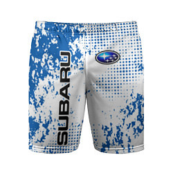 Мужские спортивные шорты Subaru blue logo