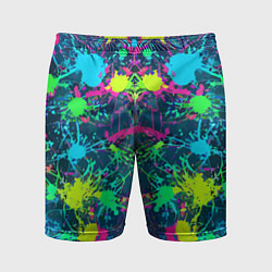Шорты спортивные мужские Colorful blots - expressionism - vogue, цвет: 3D-принт