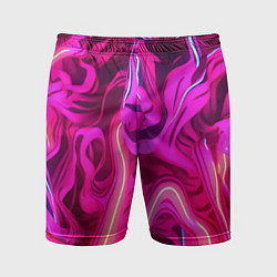 Мужские спортивные шорты Pink neon abstract