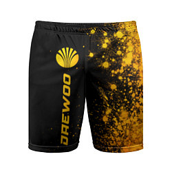 Мужские спортивные шорты Daewoo - gold gradient по-вертикали